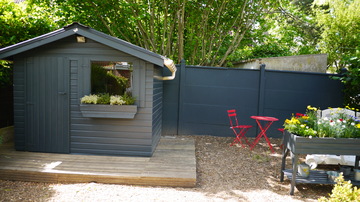 Remise en l'état d'un chalet en peinture à Mouvaux