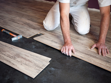 pose de parquet sur carrelage Neuville-en-Ferrain